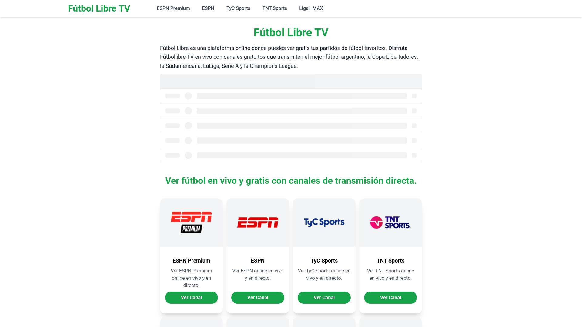 website screenshot of https://futbollibrestv.one/