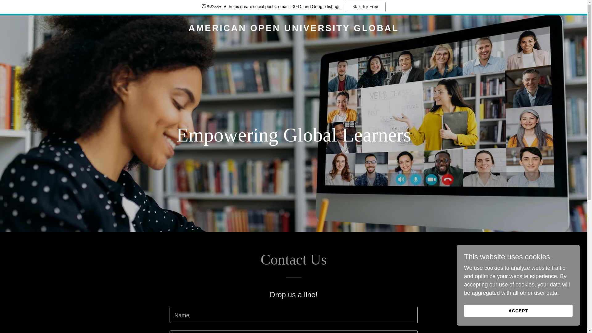 website screenshot of https://americanopen.online/