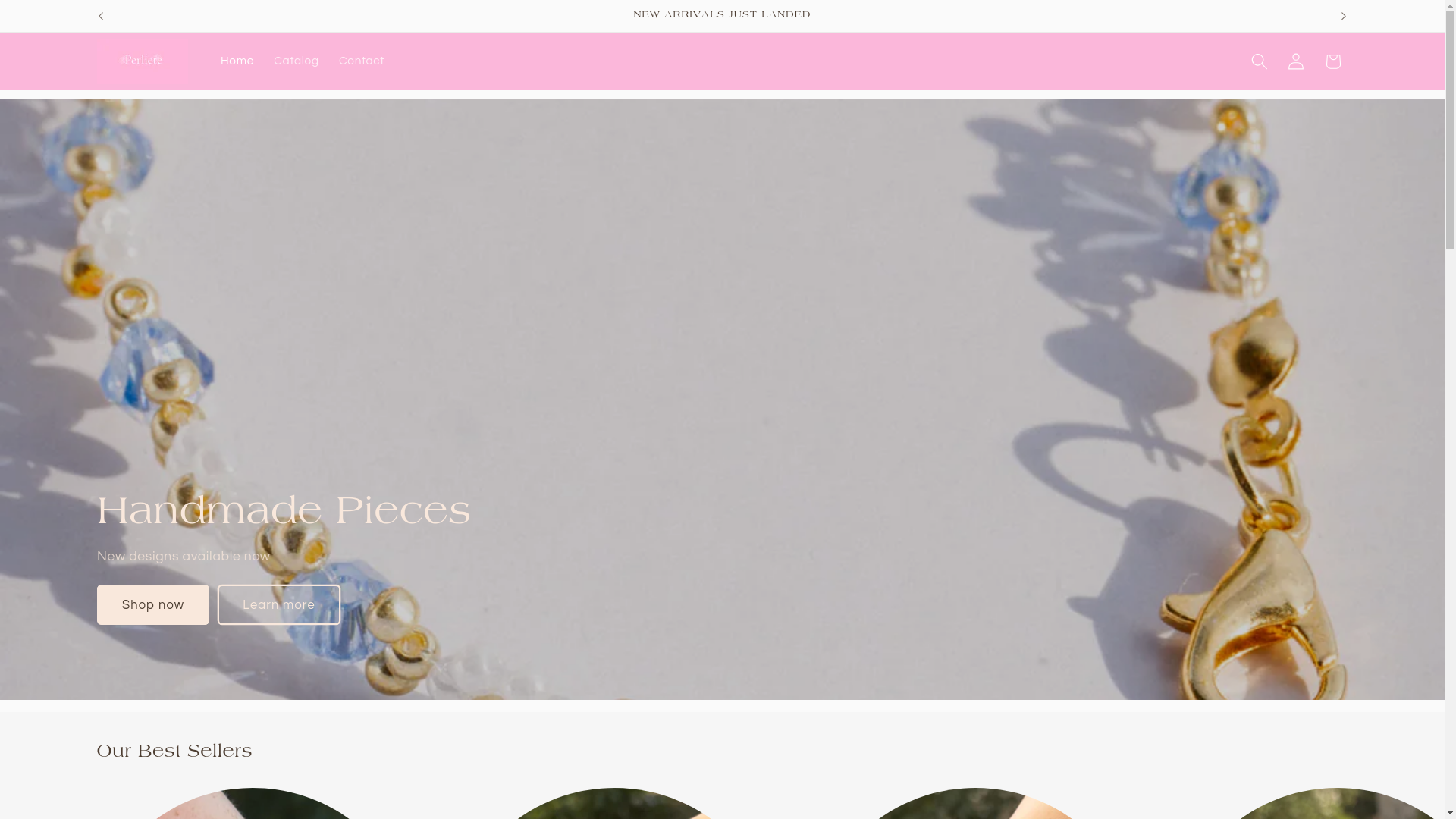 website screenshot of https://perliete.com/