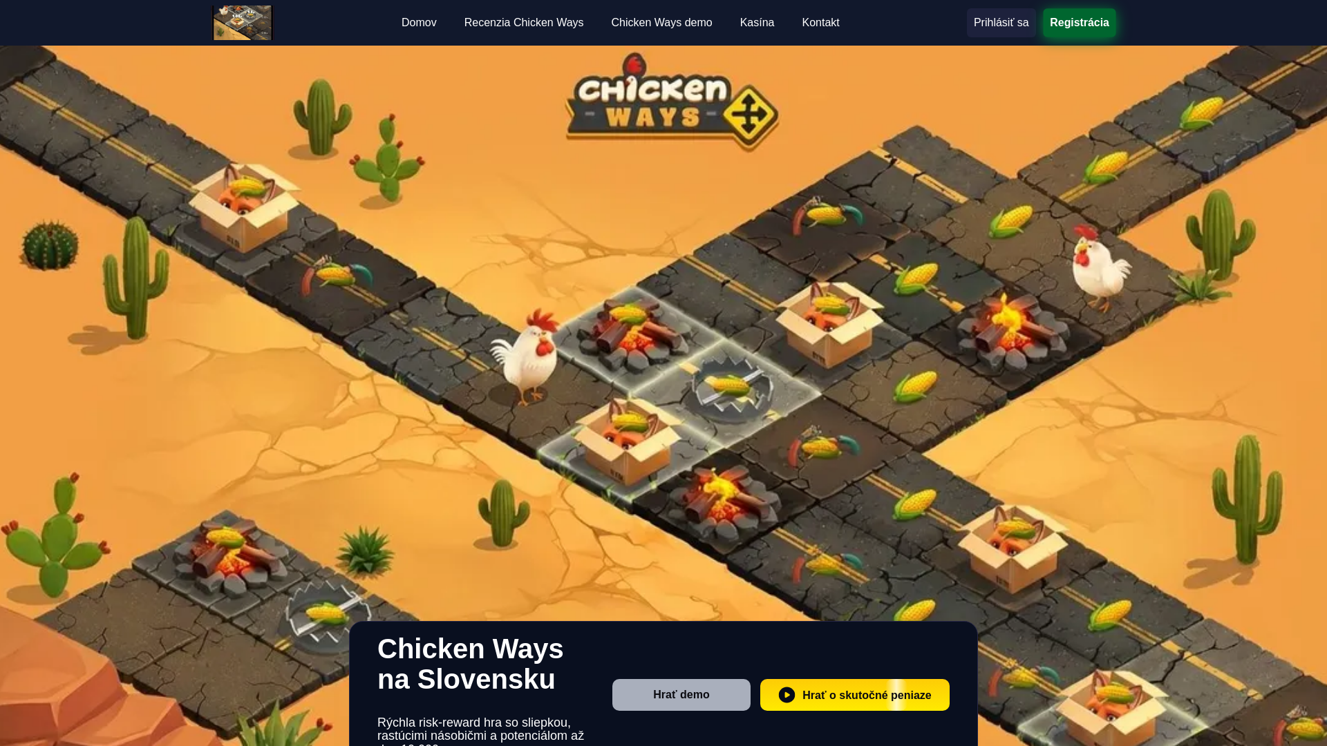 website screenshot of https://chickenwaysgame-sk-51637.pages.dev/