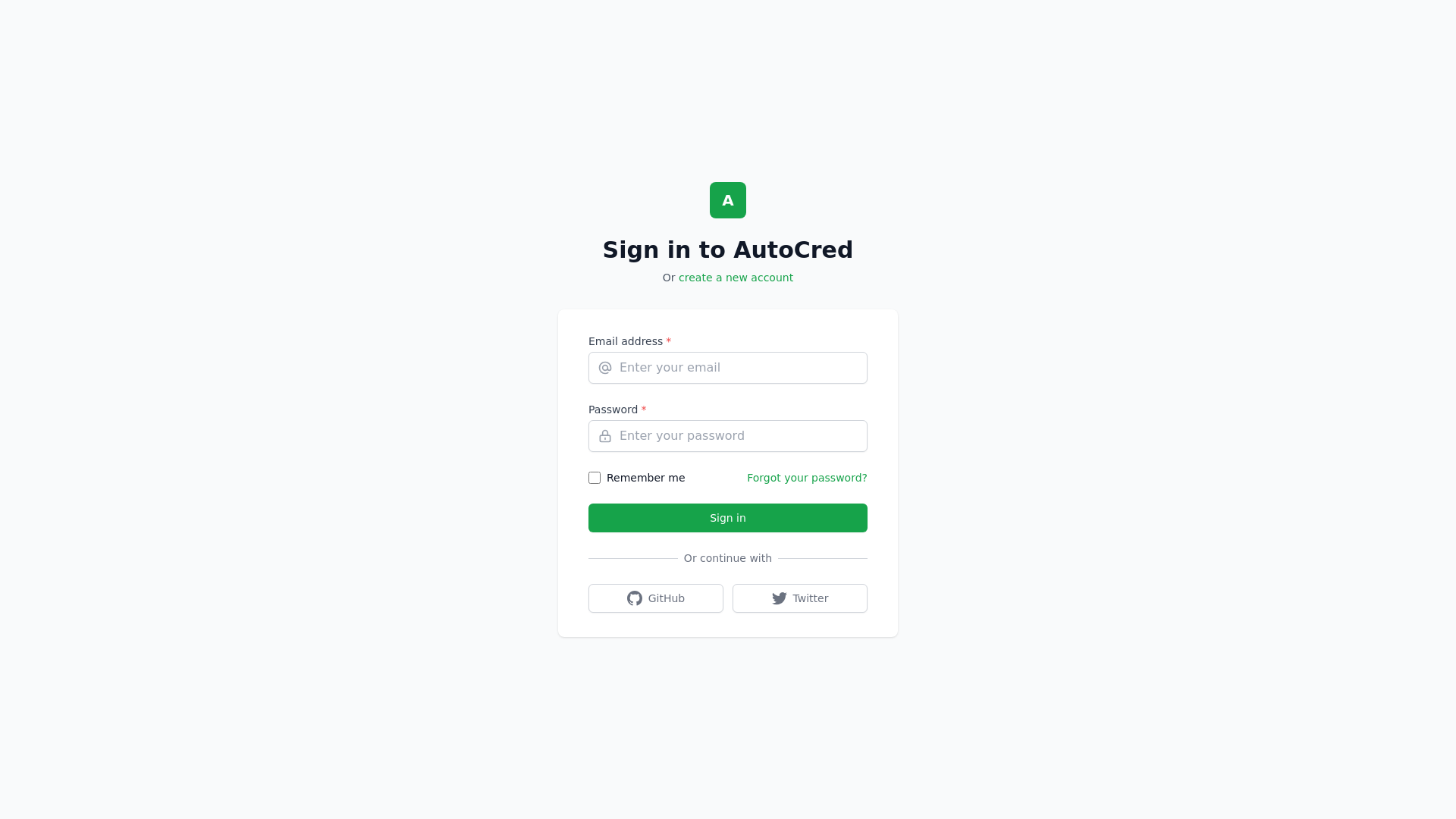 website screenshot of https://autocred.pages.dev/