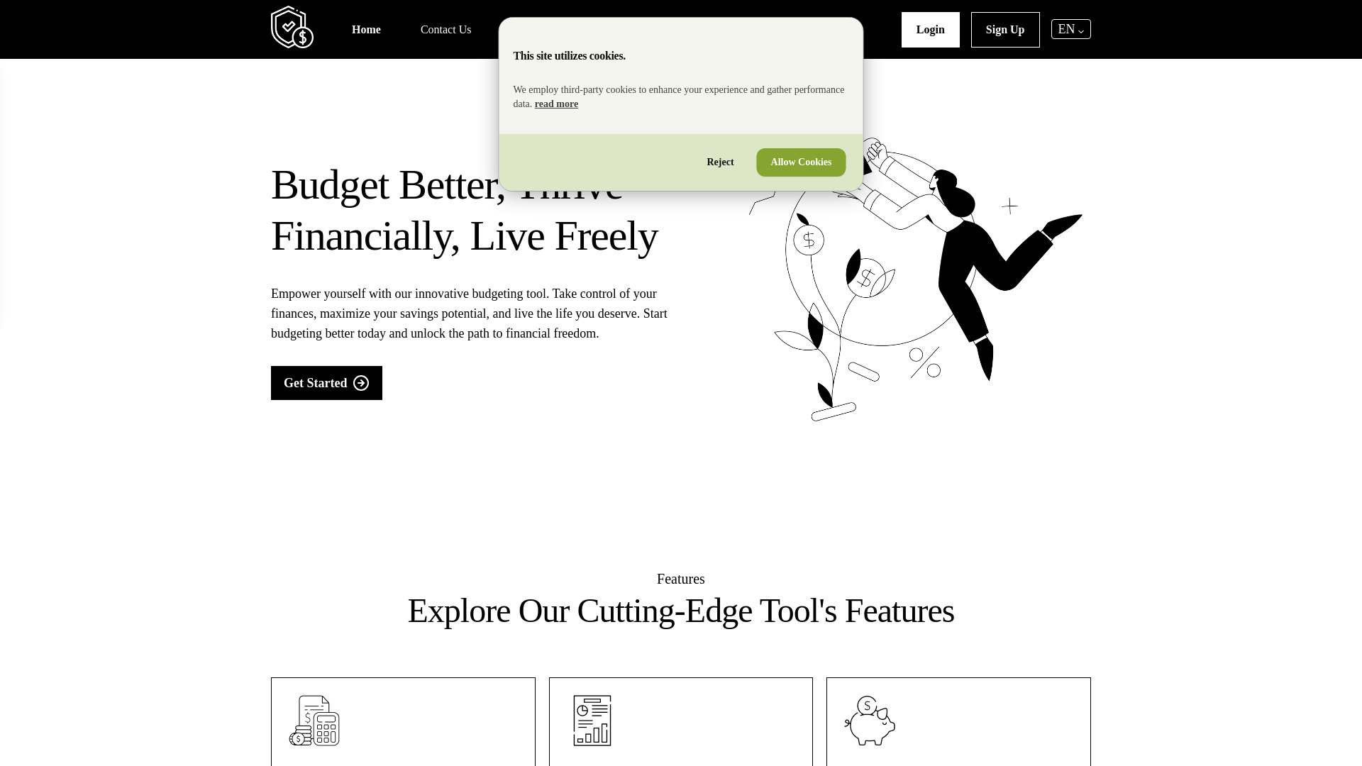 website screenshot of https://tusmartspend.com/
