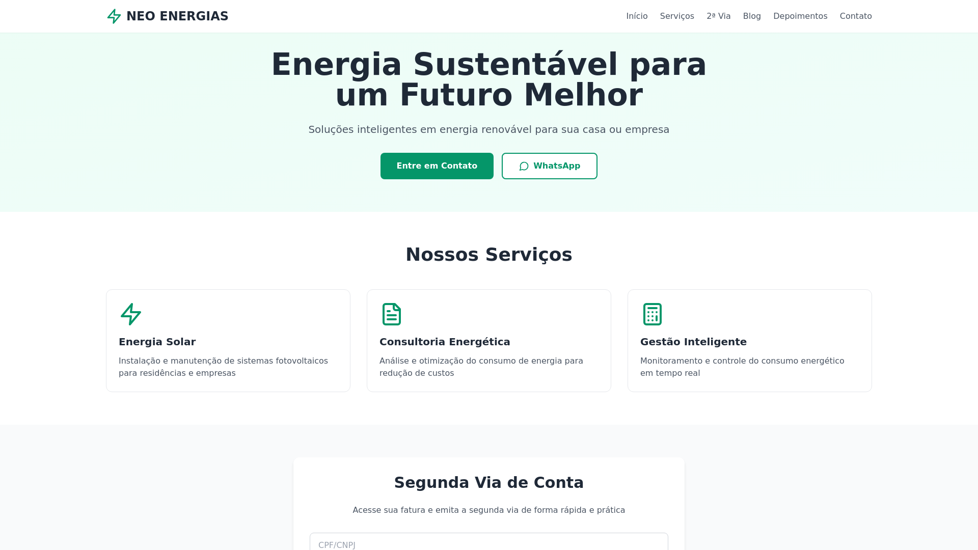 website screenshot of https://neogerenciamento.shop