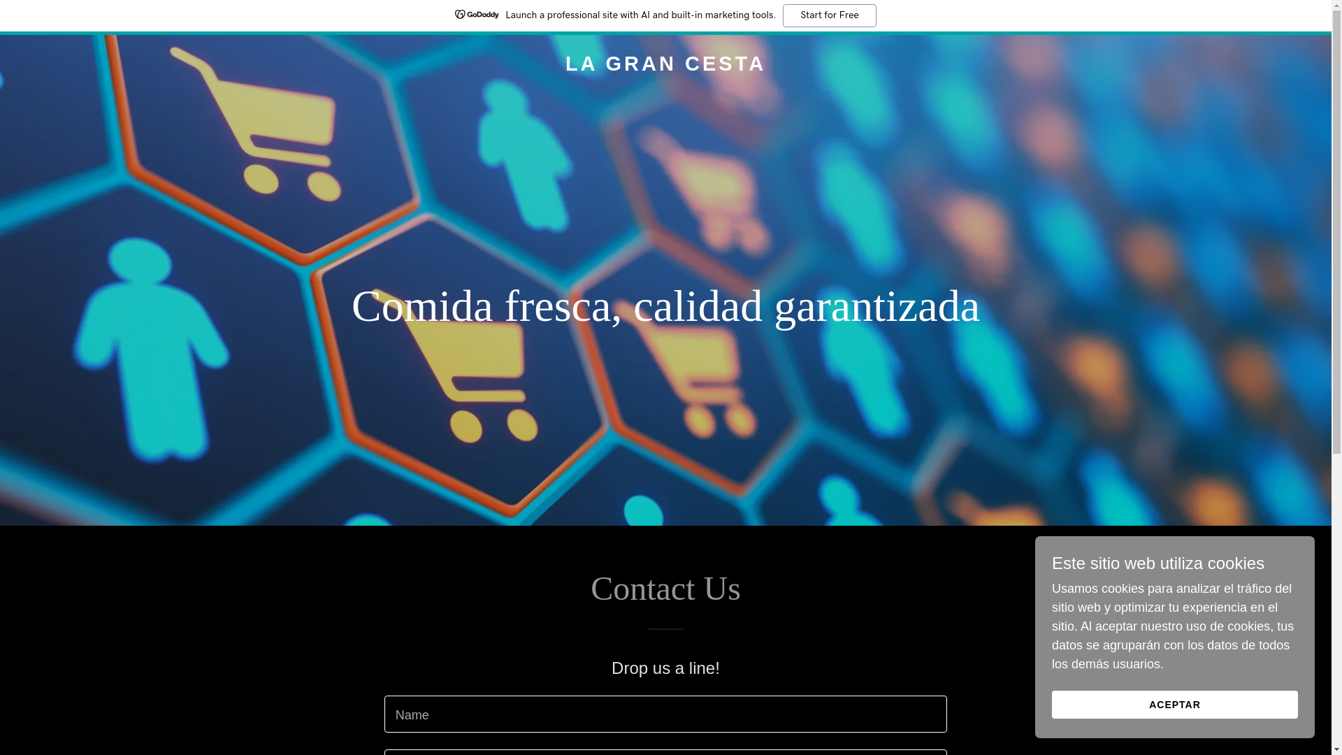 website screenshot of https://lagrancesta.shop/