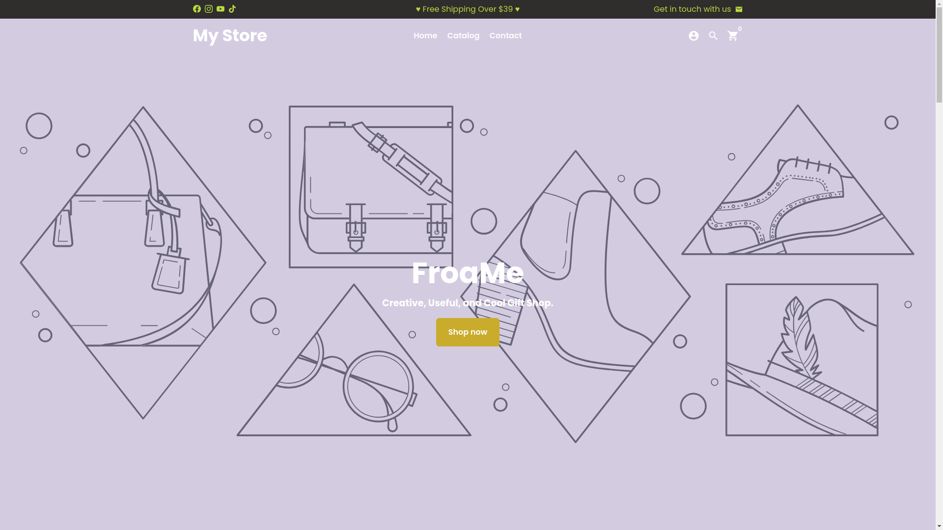 website screenshot of https://alexmendoza.shop/