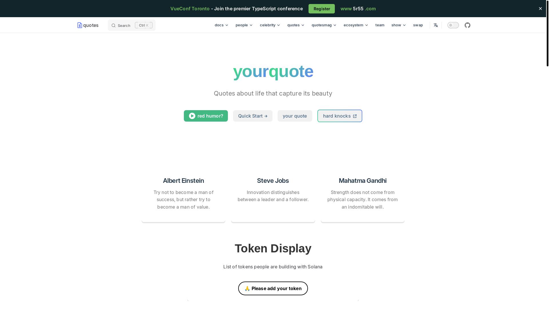 website screenshot of https://quotes-dp9.pages.dev/