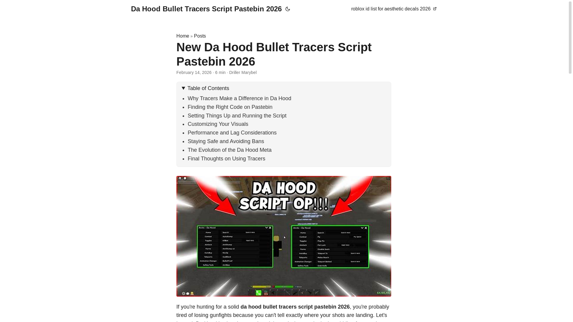 website screenshot of https://da-hood-bullet-tracers-script-pastebin-2026.pages.dev/