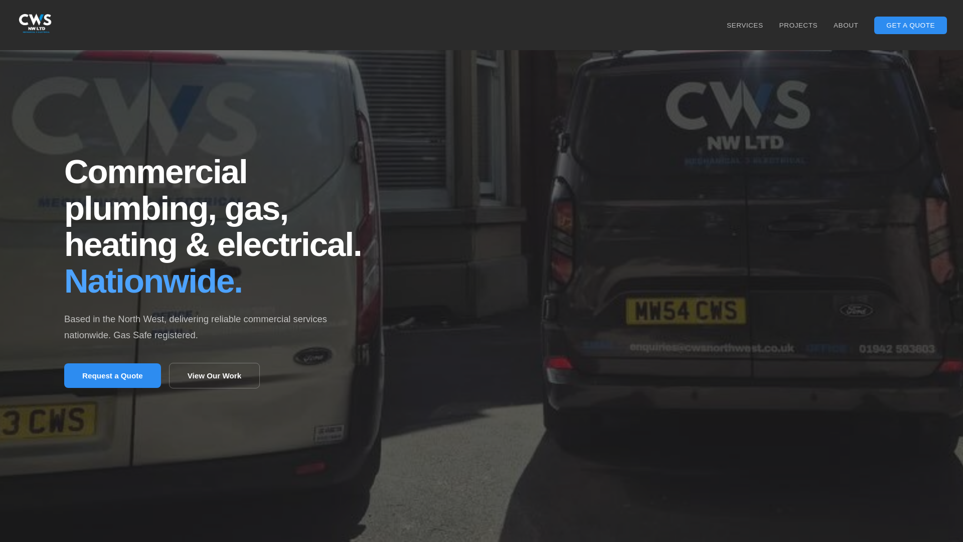 website screenshot of https://cwsnorthwest.co.uk/