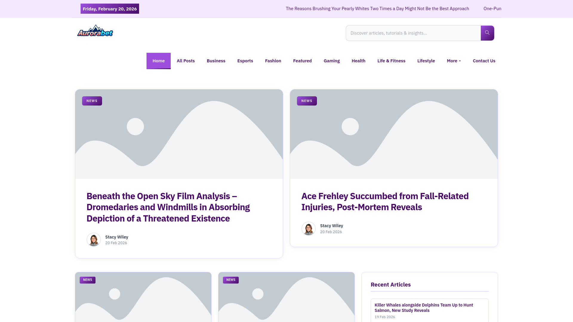 website screenshot of https://aurorabet.ca/