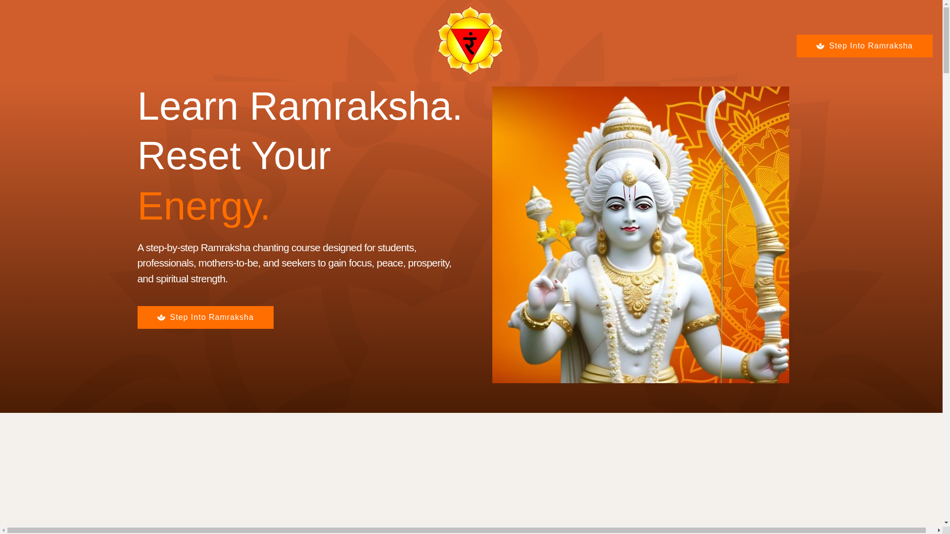 website screenshot of https://ramraksha.in/