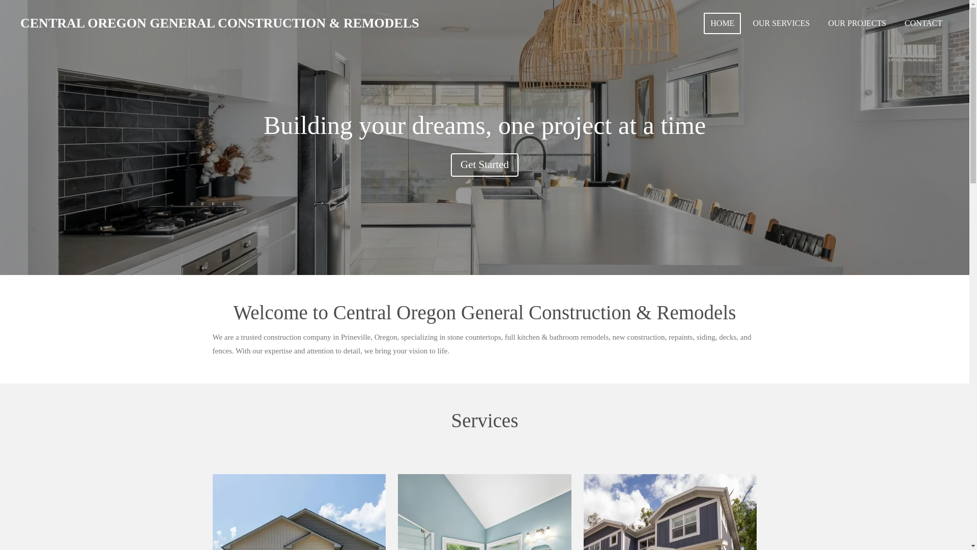 website screenshot of https://centraloregongeneralconstructionremodels.com/