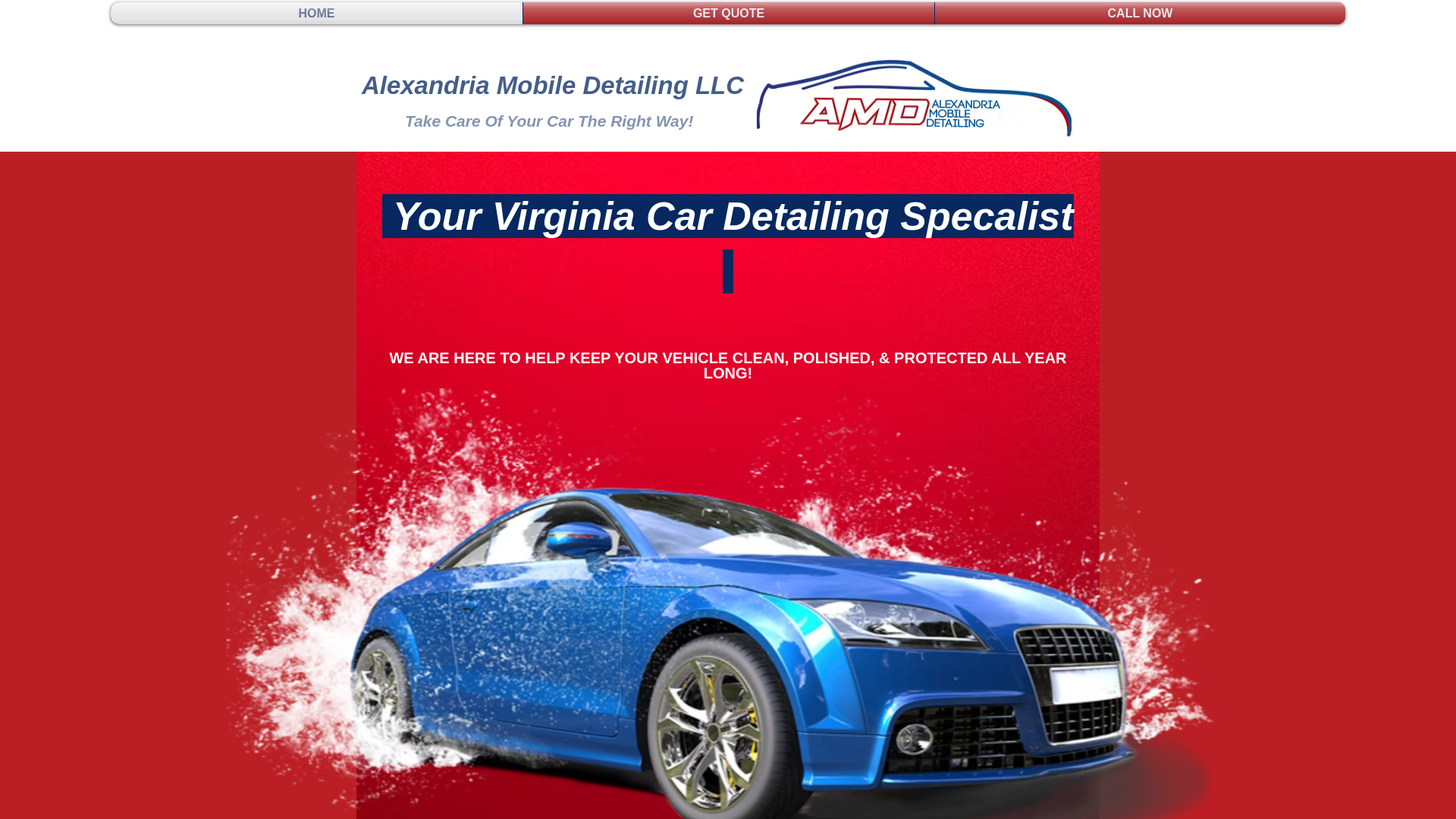 website screenshot of https://alexandriamobiledetail.com/