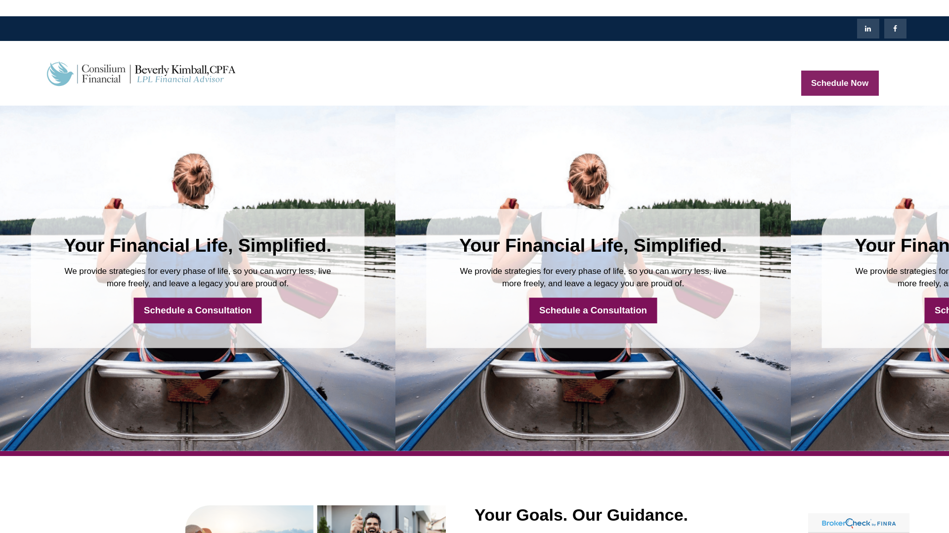 website screenshot of https://www.beverlykimballfinancial.com/