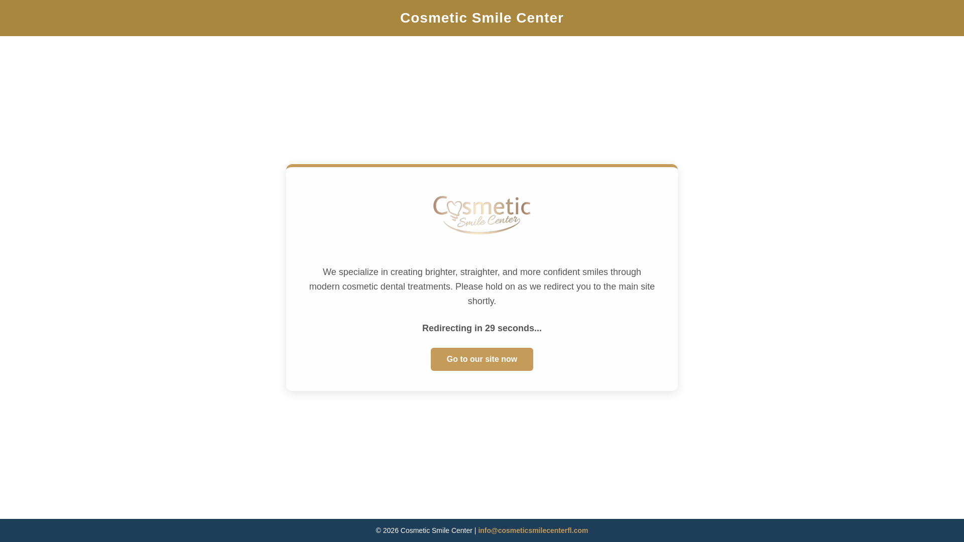 website screenshot of https://cosmeticsmilecenter.net/