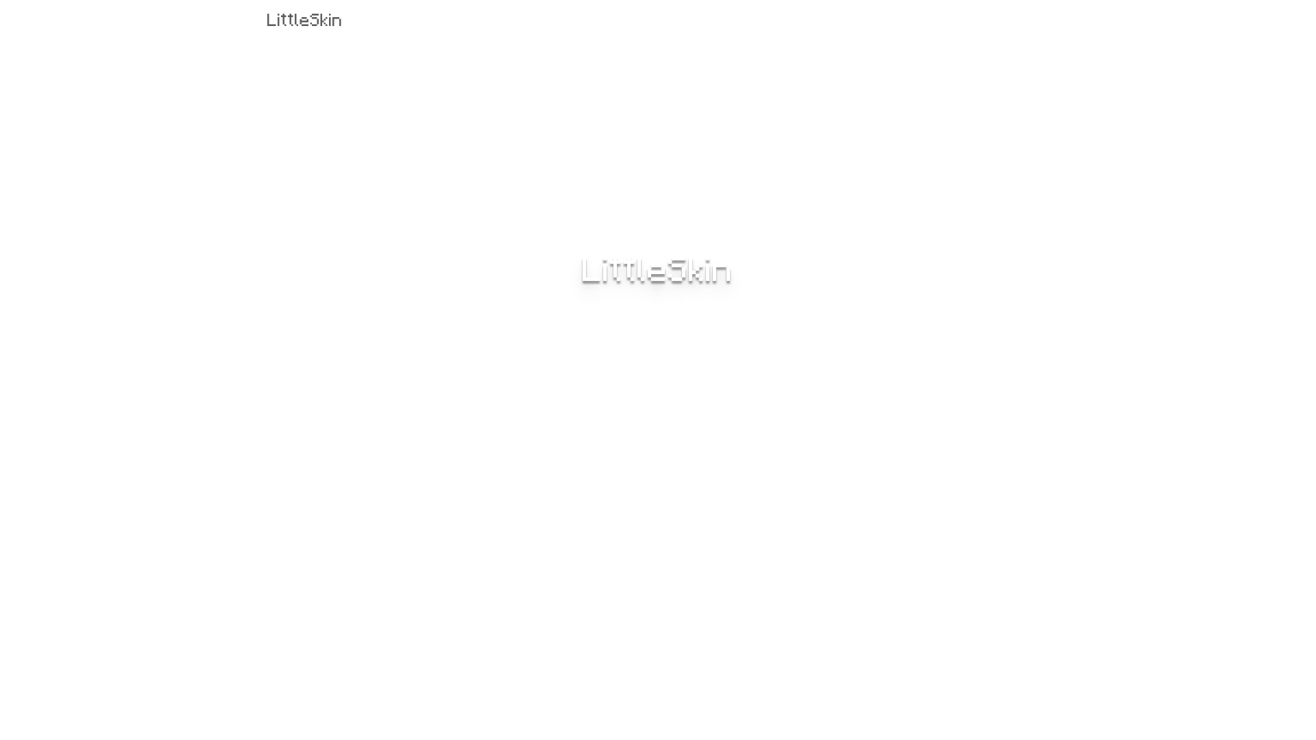 website screenshot of https://littleskin.cn