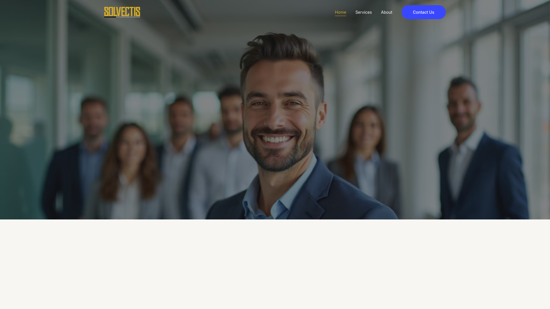 website screenshot of https://solvectis.com/
