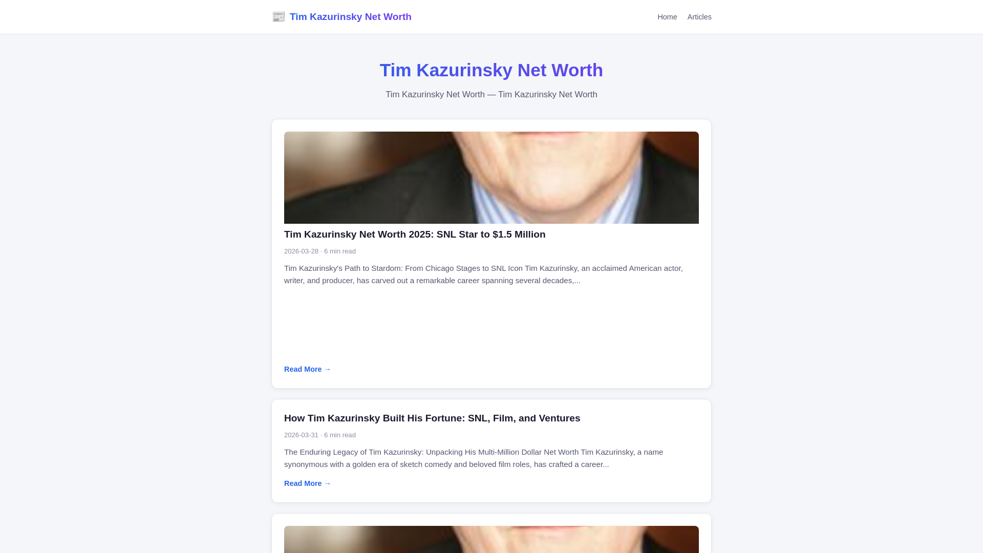 website screenshot of https://tim-kazurinsky-net-worth.pages.dev/