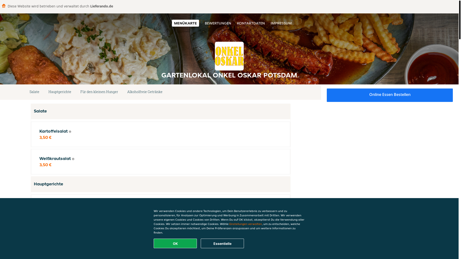 website screenshot of https://gartenlokalonkeloskar-potsdam.de/