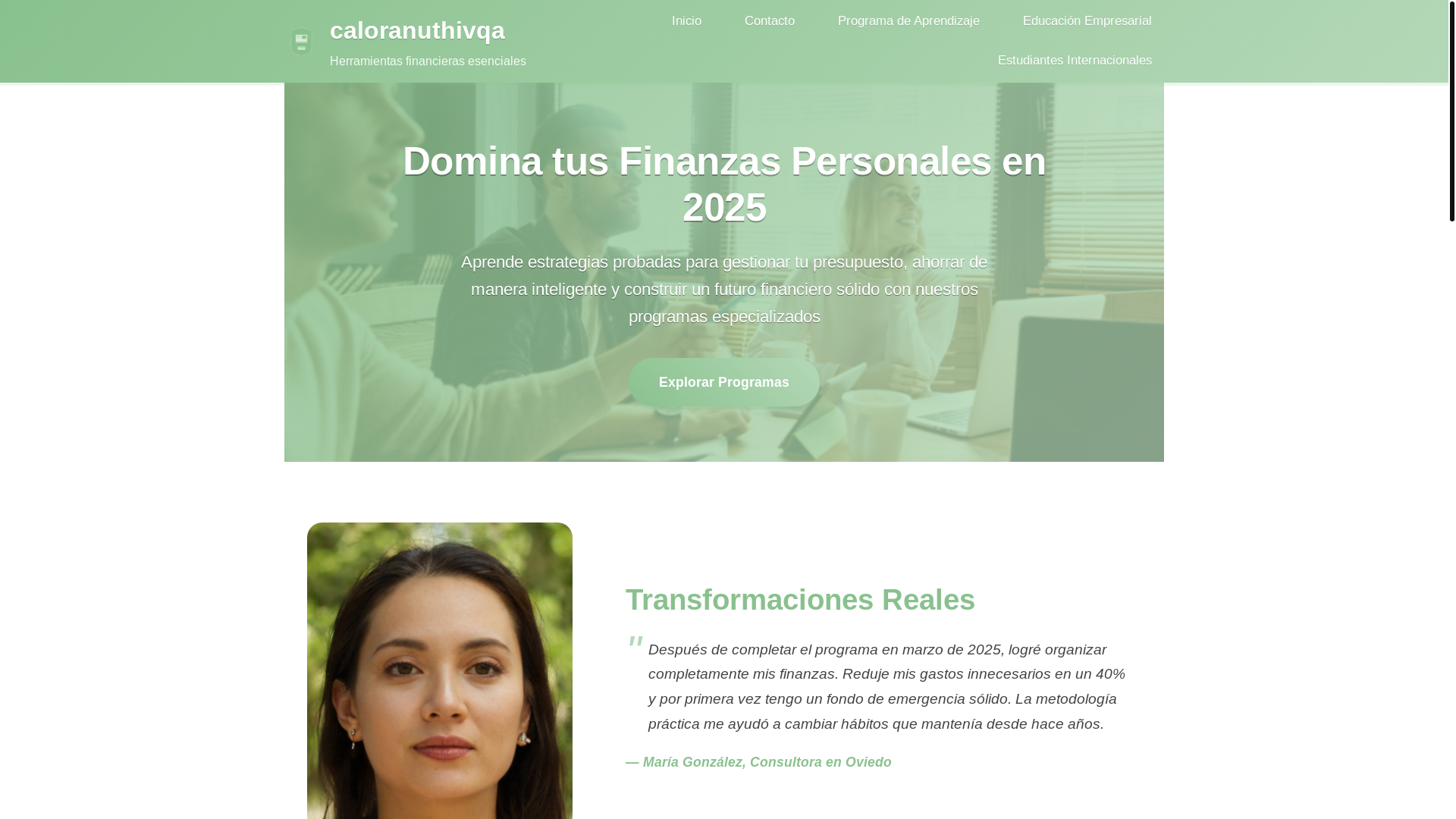 website screenshot of https://caloranuthivqa.com/