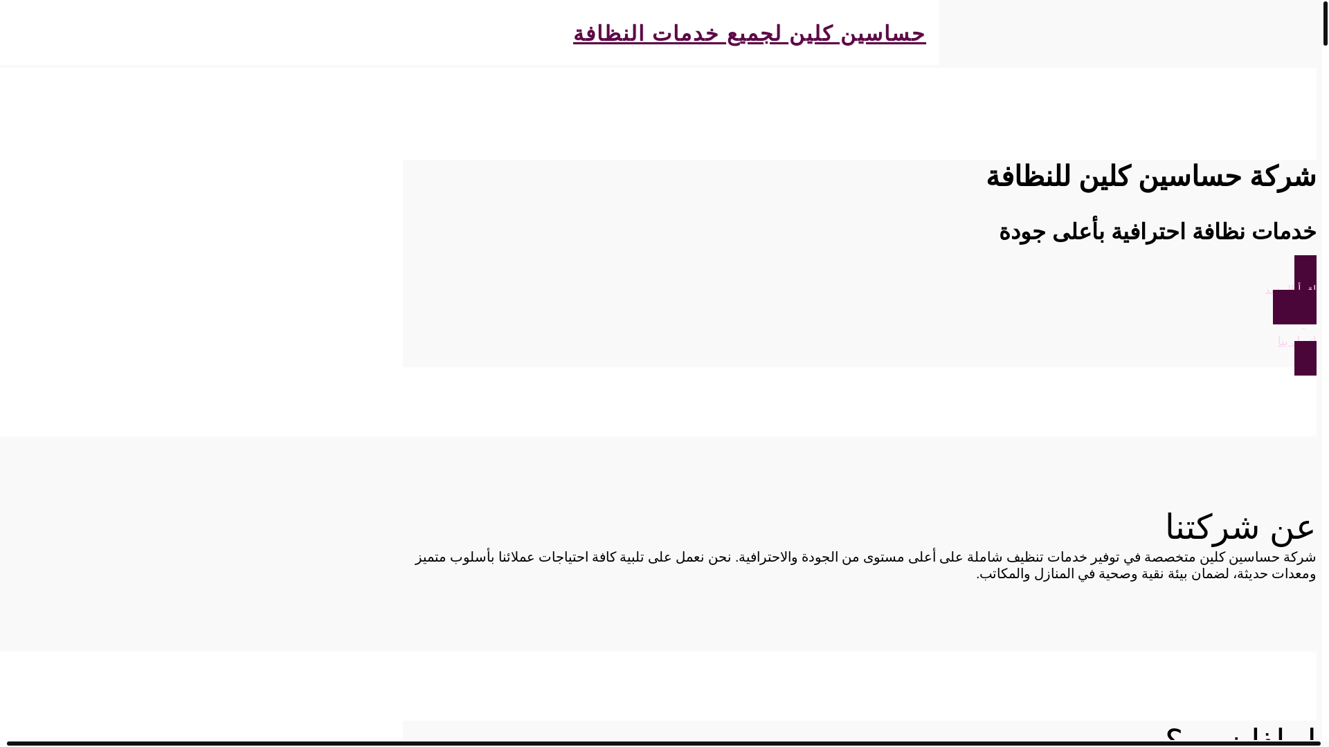 website screenshot of https://hassaseinclean.com/