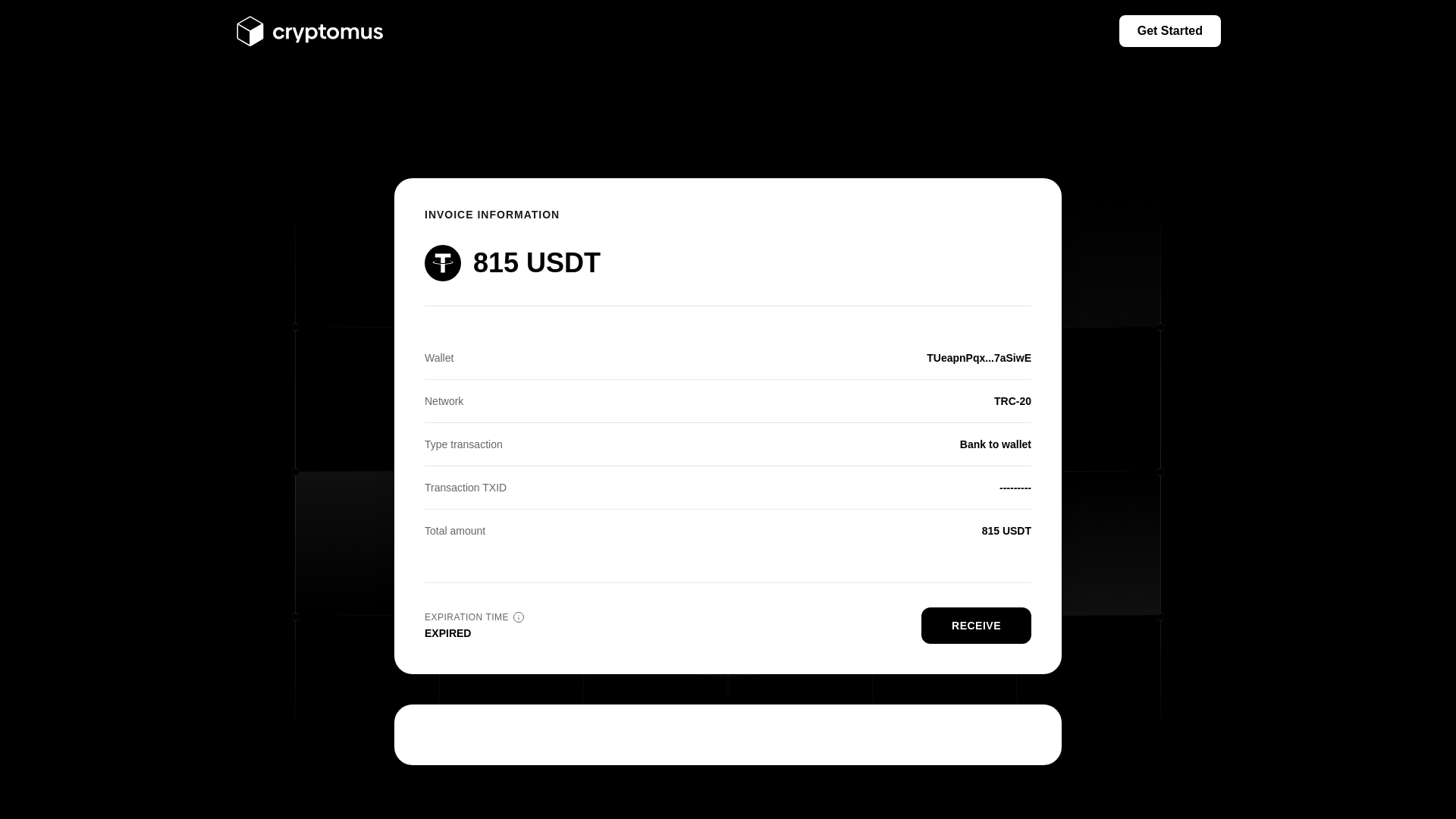 website screenshot of https://cryptomus.my/