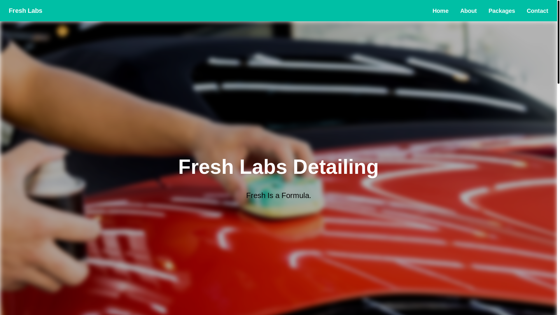 website screenshot of https://freshlabsdetailing.com/
