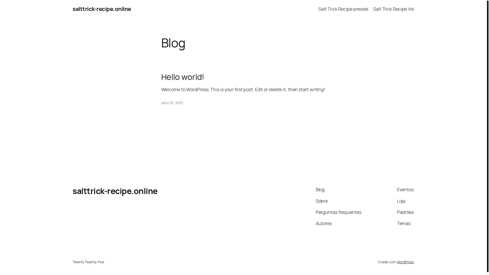 website screenshot of https://salttrick-recipe.online/