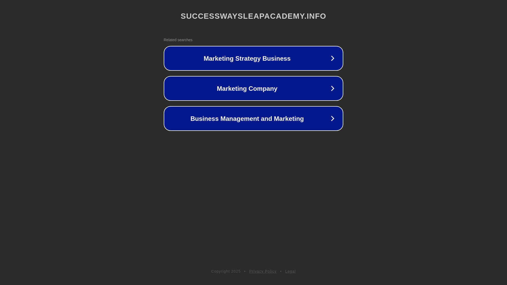 website screenshot of https://successwaysleapacademy.info/