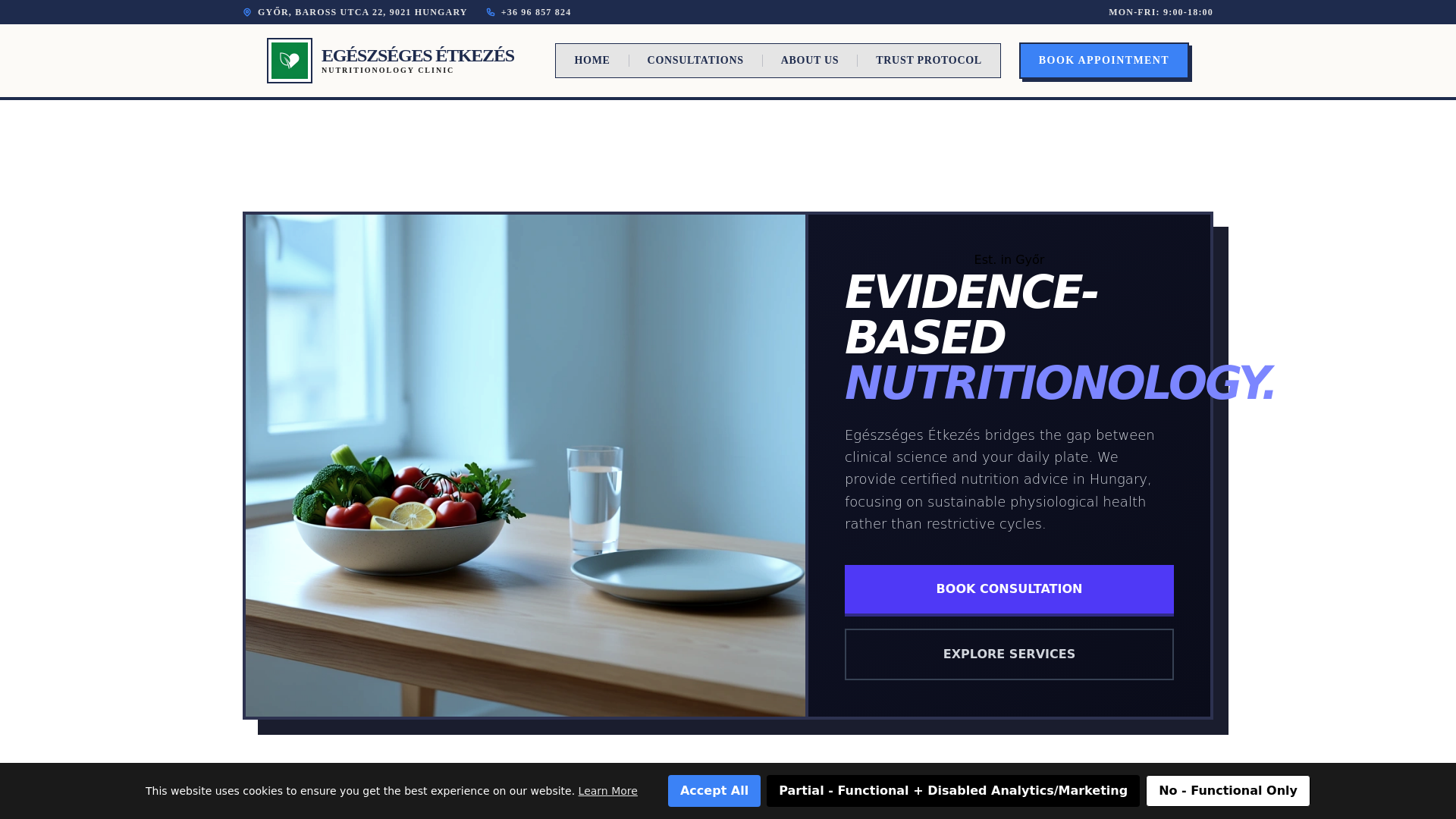 website screenshot of https://egeszsegesetkezessy.info/