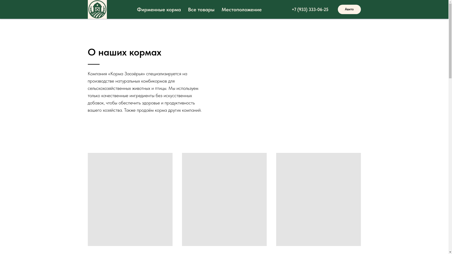 website screenshot of https://kormazaozyorya124.ru/