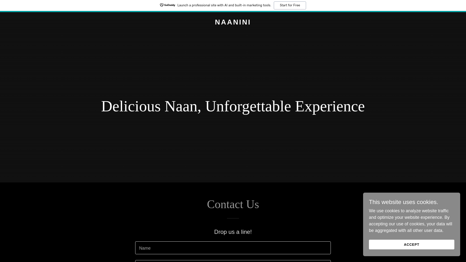 website screenshot of https://thenaanini.com/