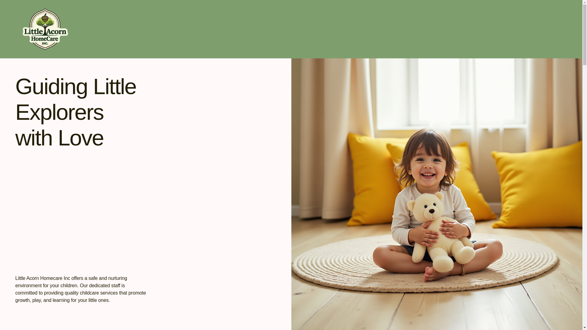 website screenshot of https://littleacornhomecare.com/