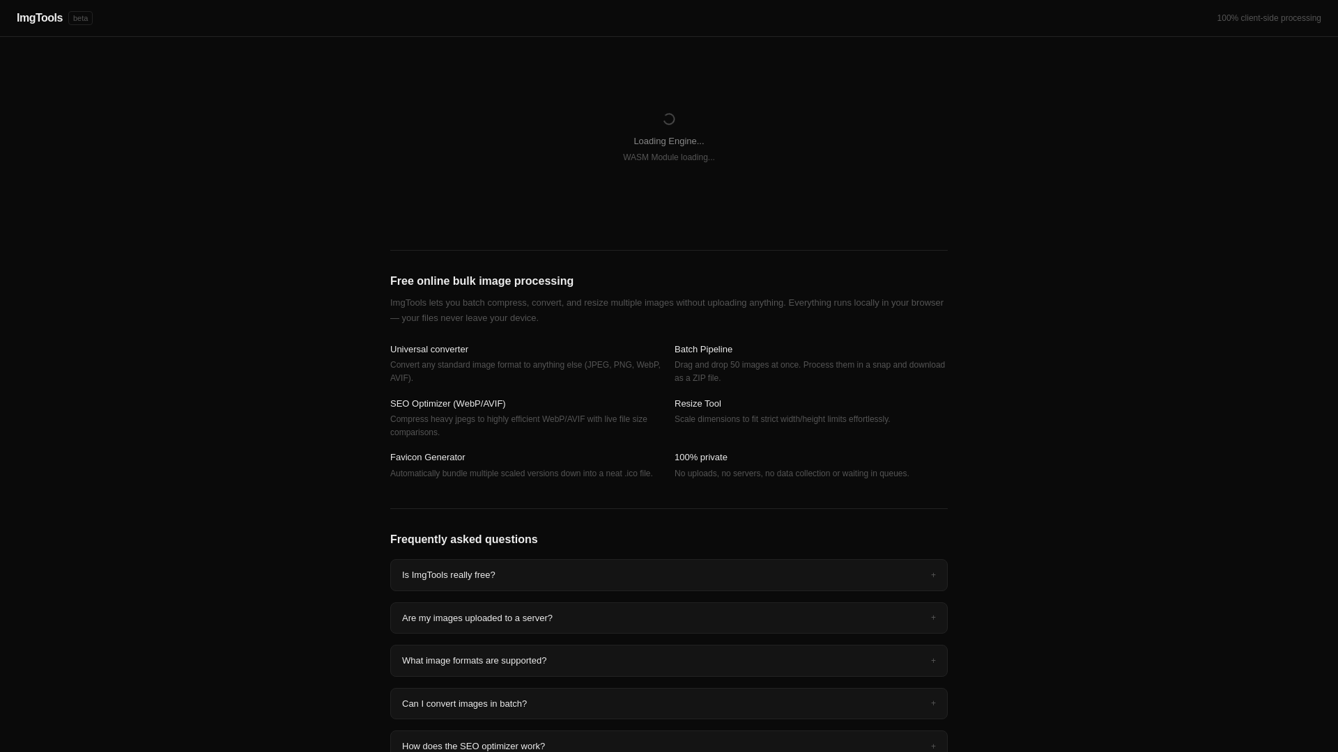 website screenshot of https://img-converter.xyz/