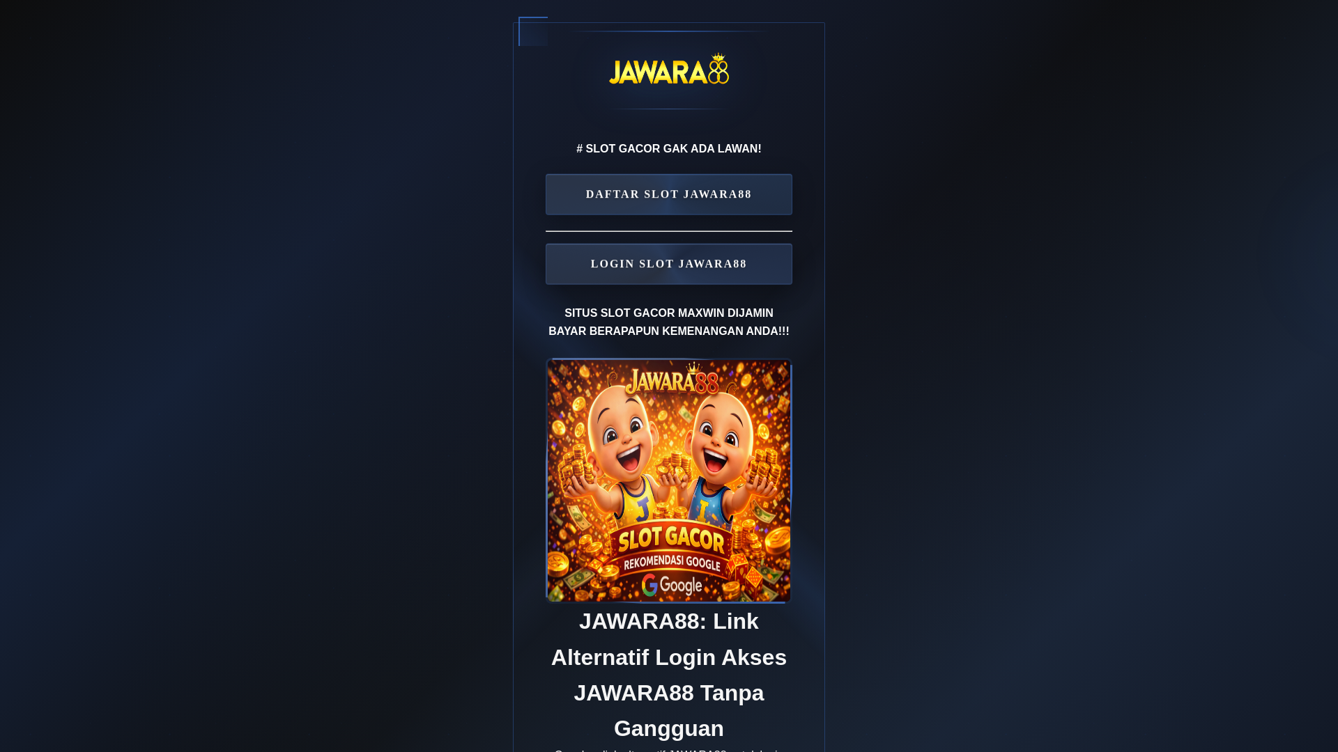 website screenshot of https://jayaterus-ble.pages.dev/