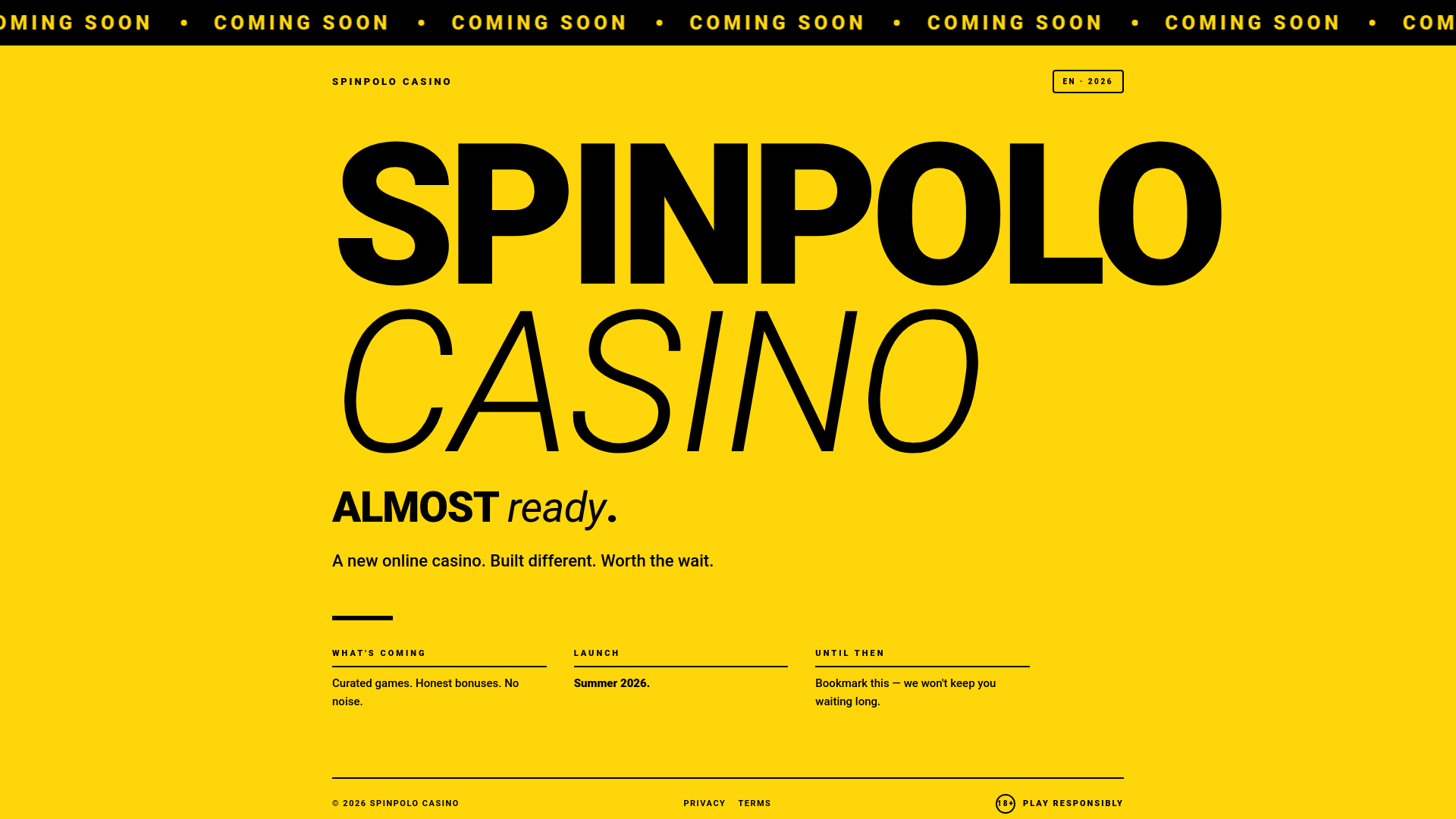website screenshot of https://spinpolo-casino.com/