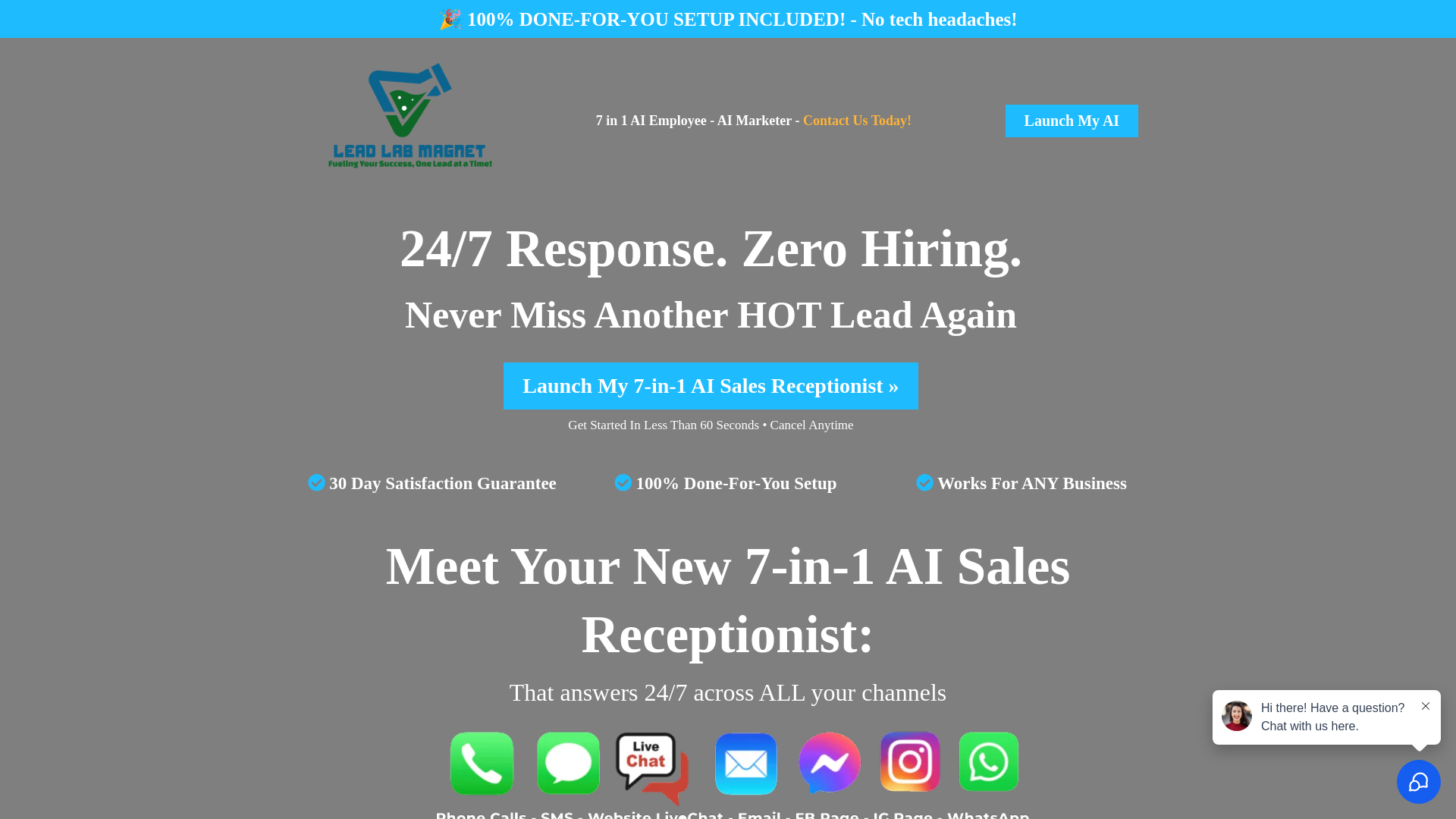 website screenshot of https://leadlabaidesk.com/