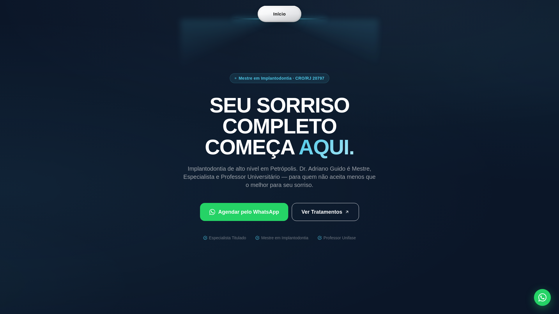 website screenshot of https://dradrianoguido.site/