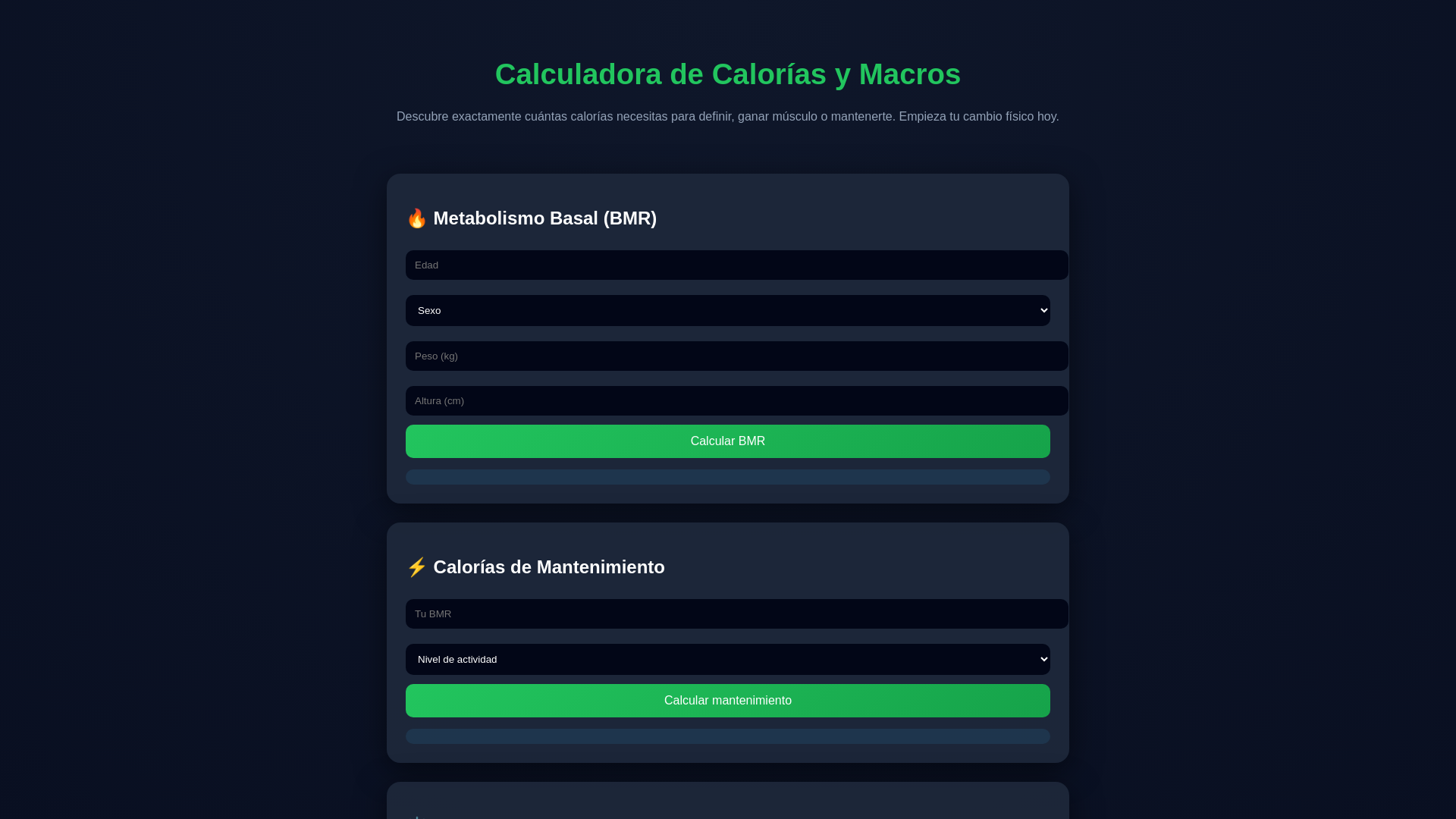 website screenshot of https://calculadora-fit.com/