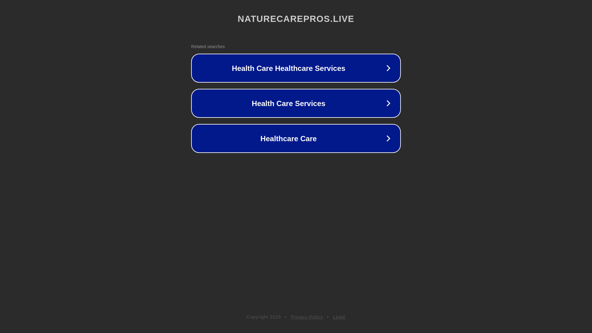website screenshot of https://naturecarepros.live/