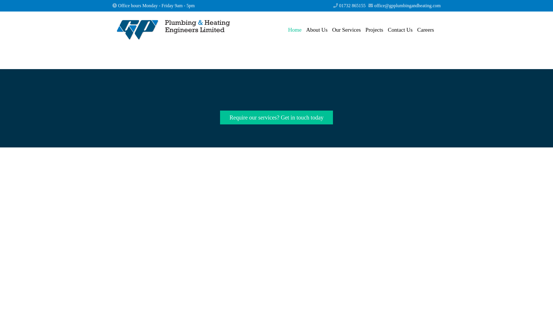 website screenshot of https://gp-plumbing-vue.pages.dev/