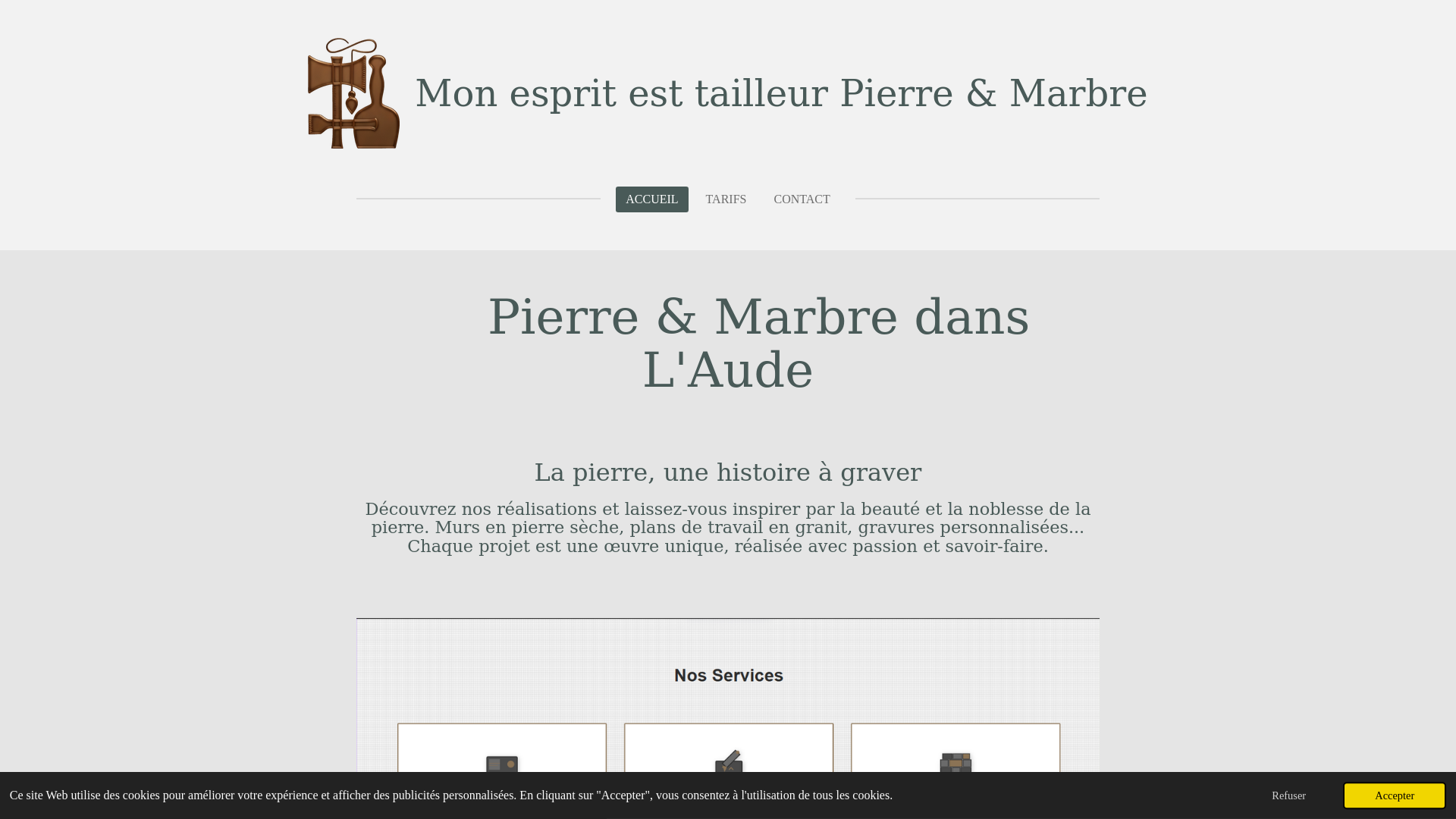 website screenshot of https://mon-esprit-est-tailleur.fr