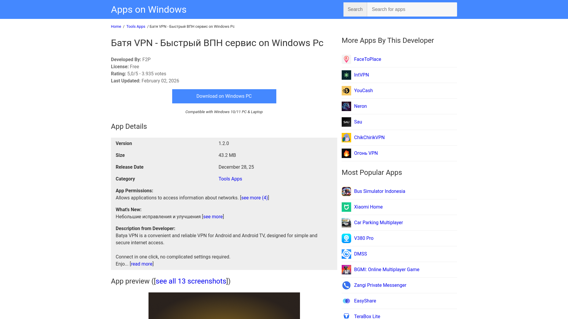 website screenshot of https://appsonwindows.com/apk/13732148/