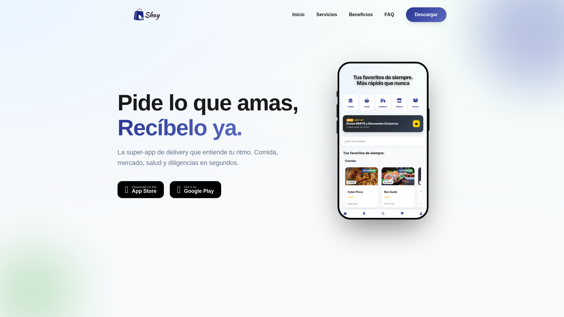 website screenshot of https://shay-customer-web.pages.dev/
