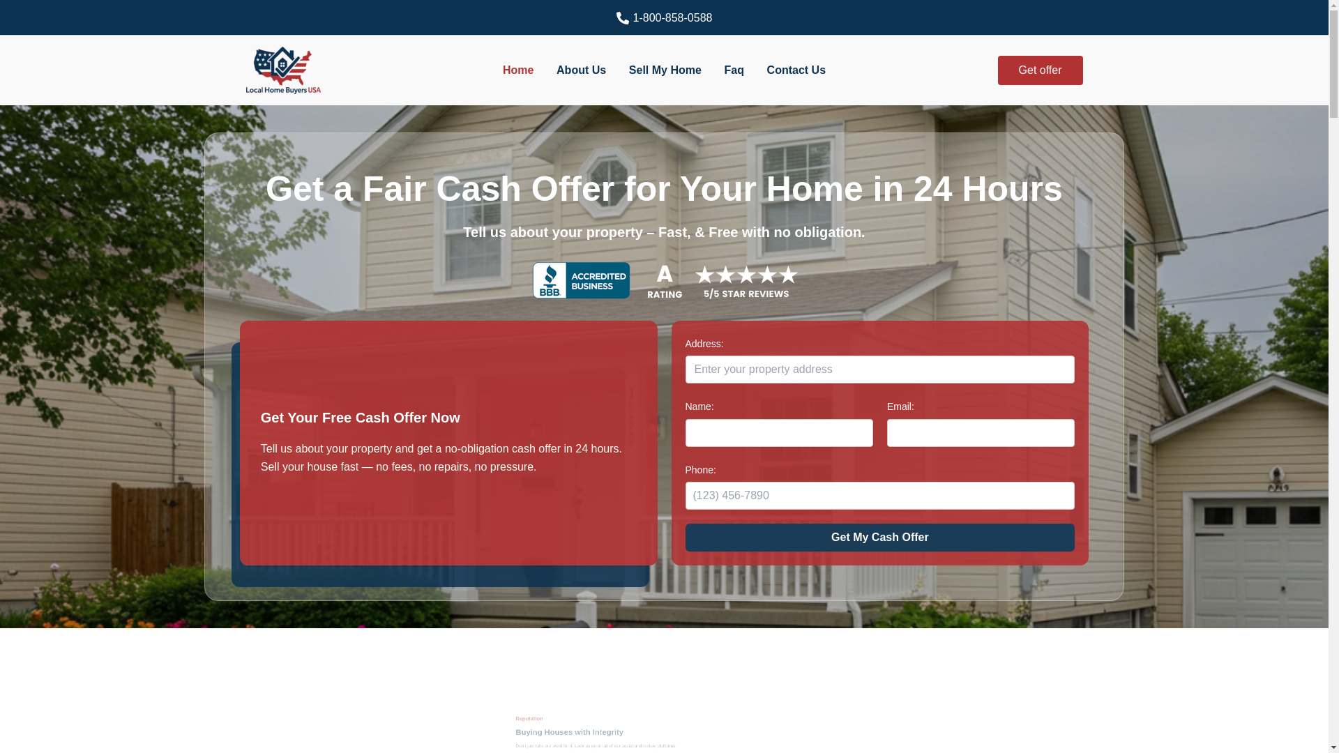 website screenshot of https://floridawebuyhomesfast.com/