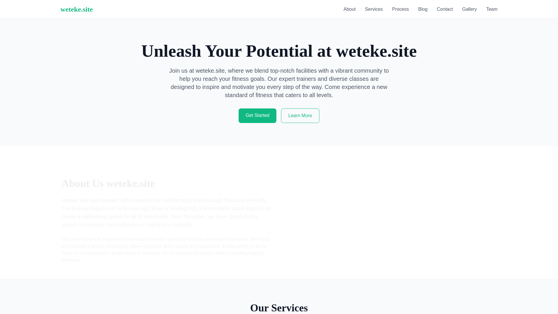 website screenshot of https://weteke.site/