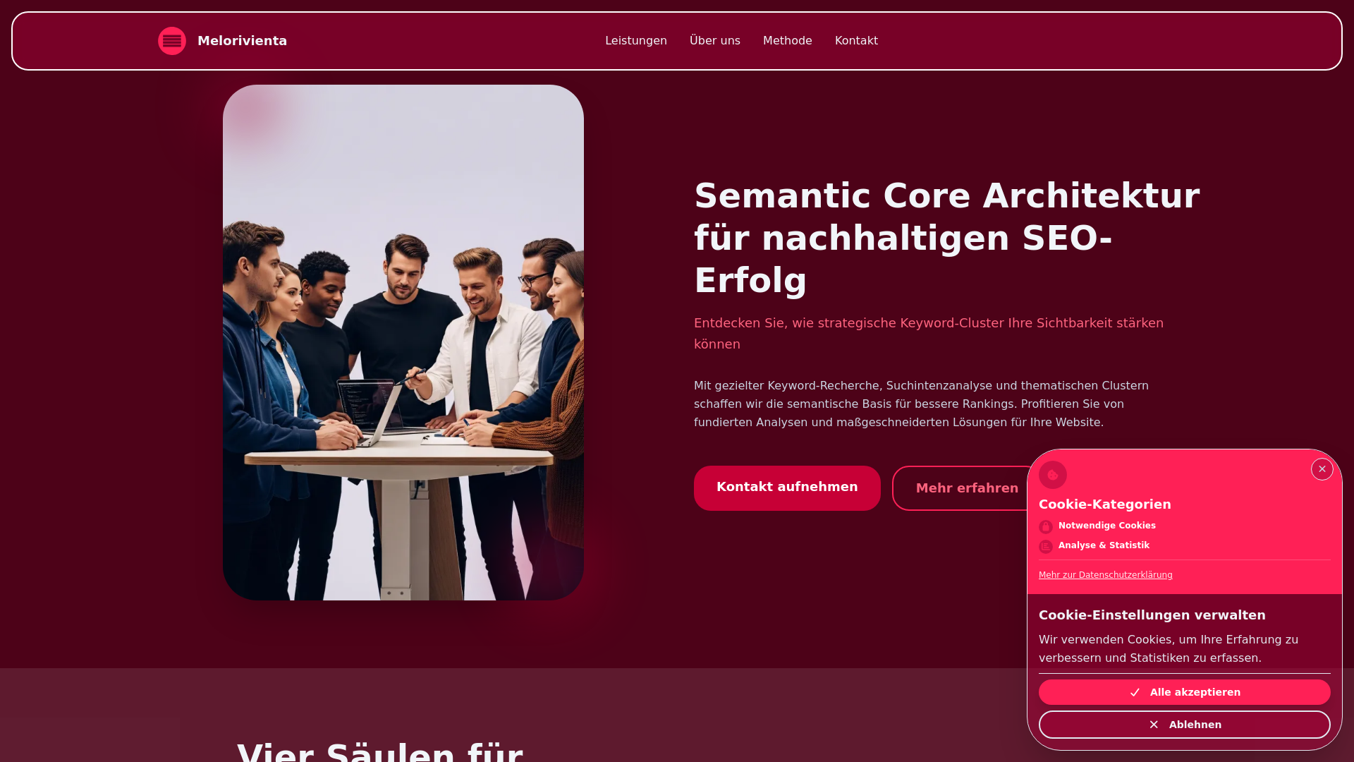 website screenshot of https://melorivienta.com/