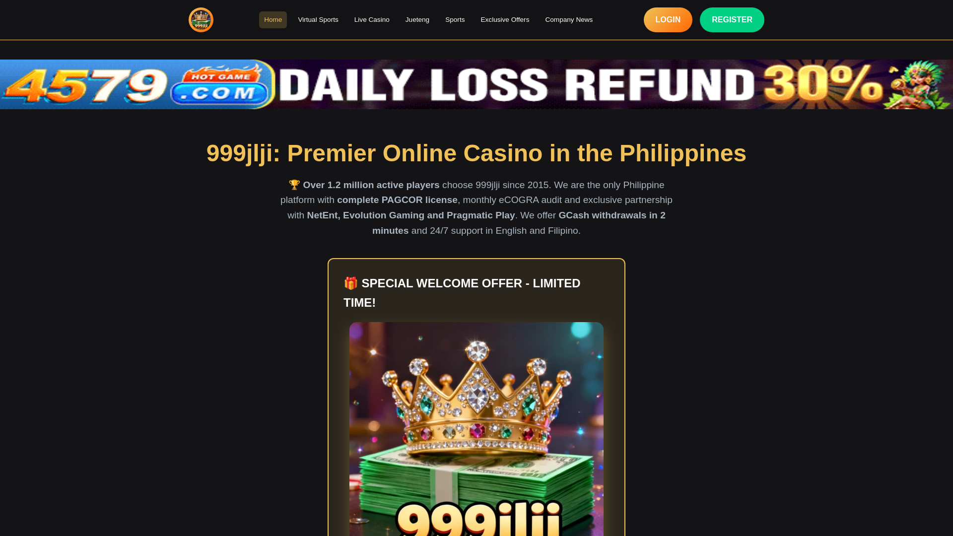 website screenshot of https://999jljiph.com