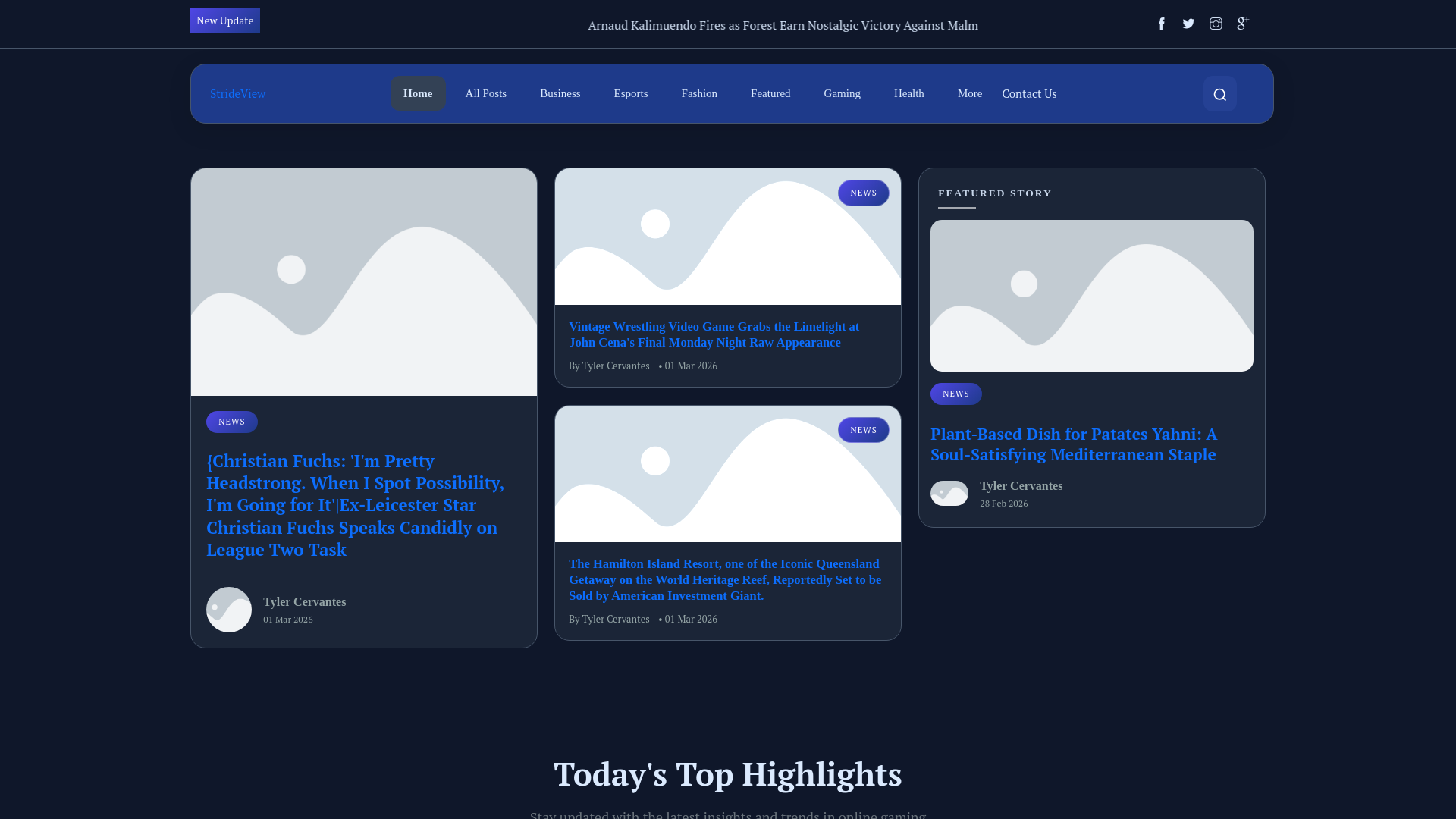website screenshot of https://strideview.co.uk/