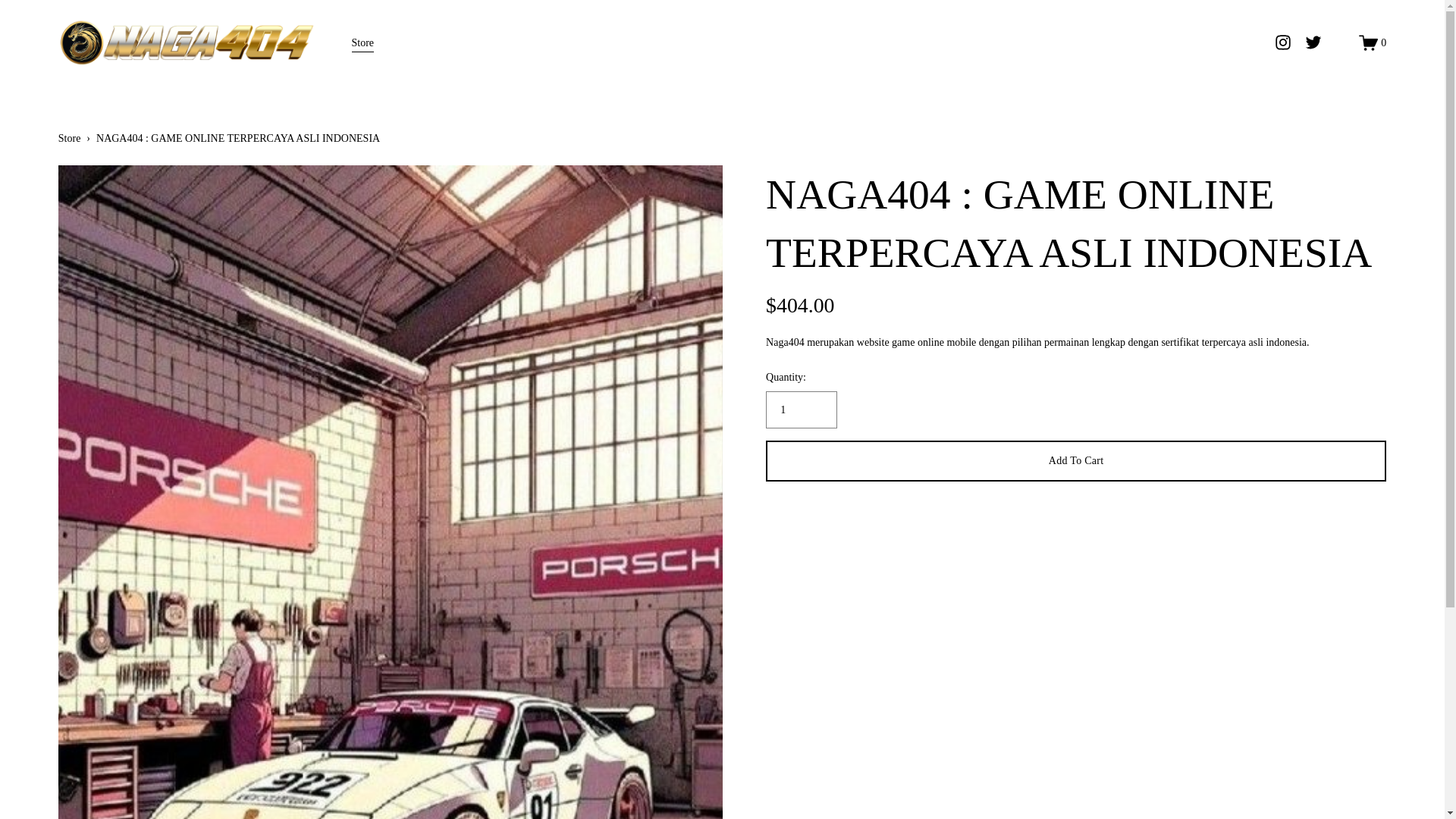 website screenshot of https://naga404.id/