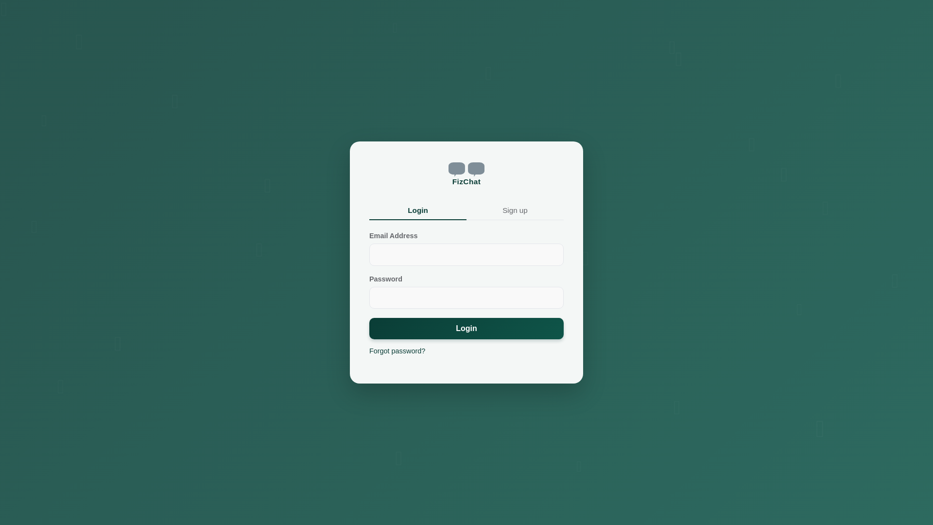 website screenshot of https://fizchat.com/